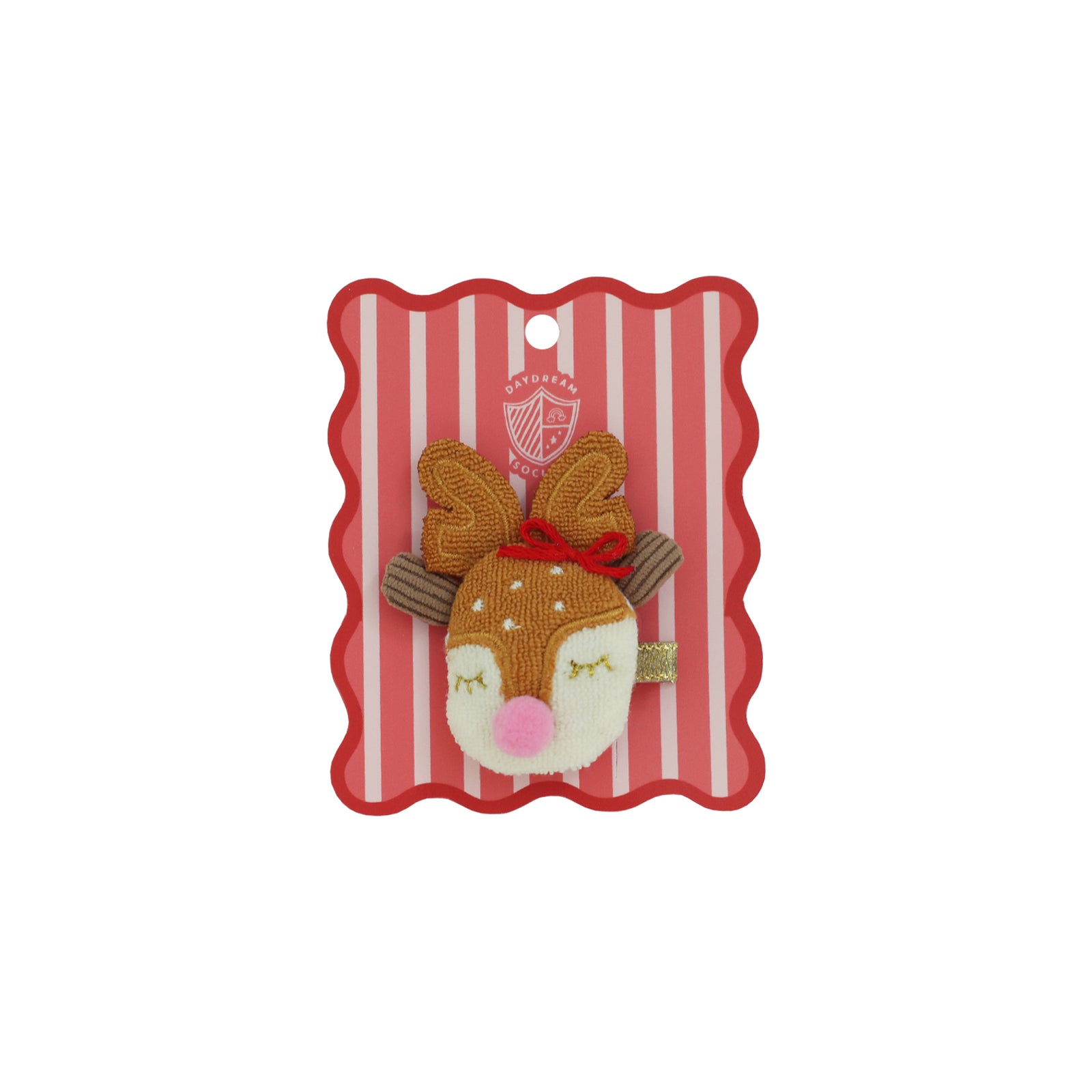 Oh What Fun Reindeer Crochet Hair Clip, Daydream Society