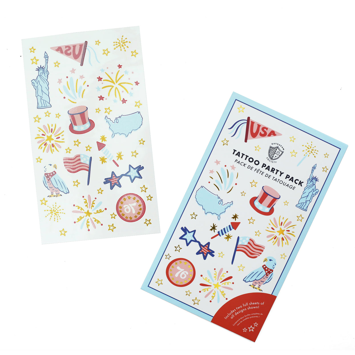 Patriotic Tattoo Party Pack, Daydream Society