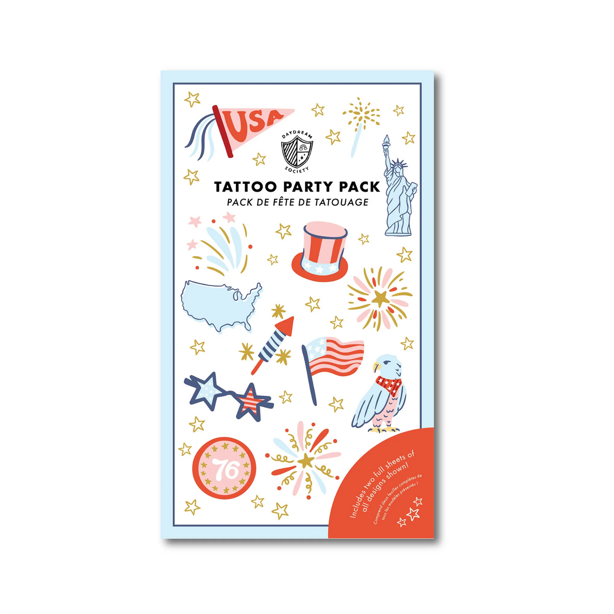 Patriotic Tattoo Party Pack, Daydream Society