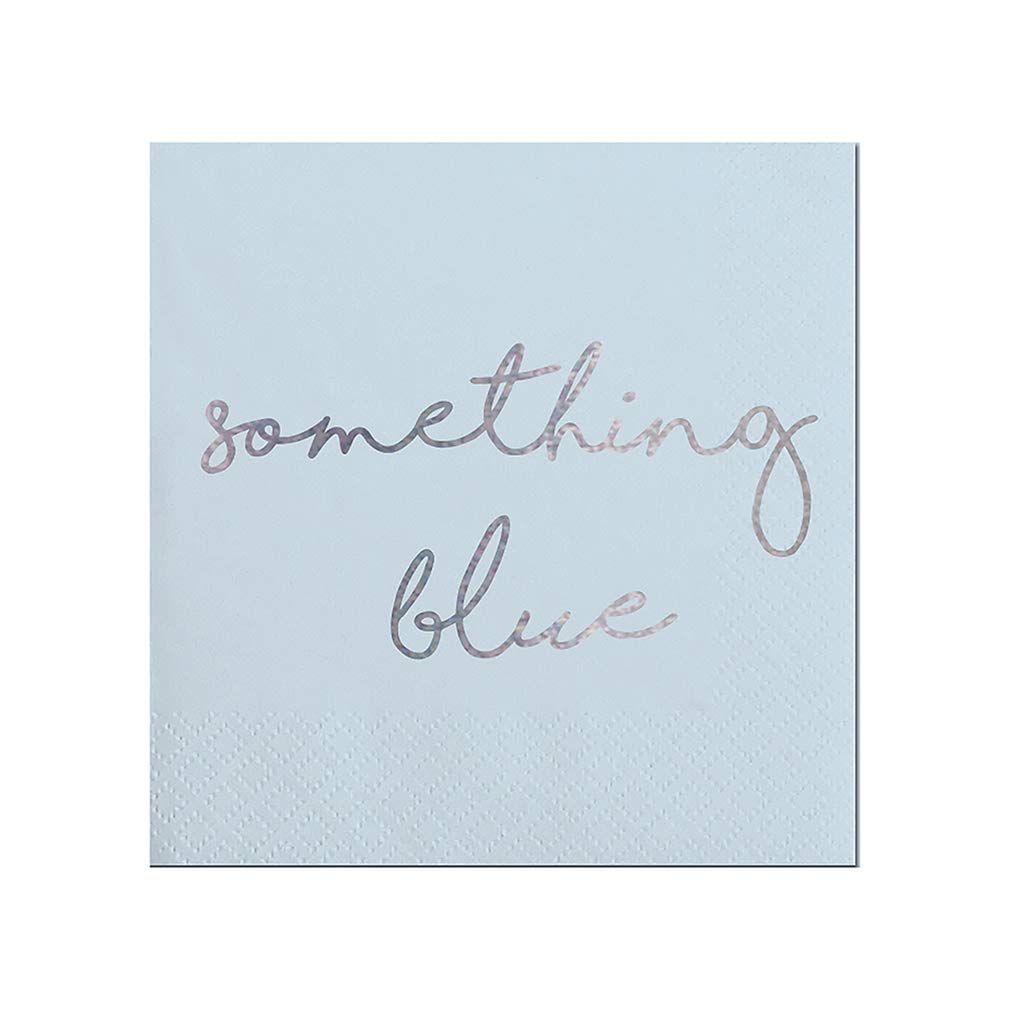 "Something Blue" Cocktail Napkin