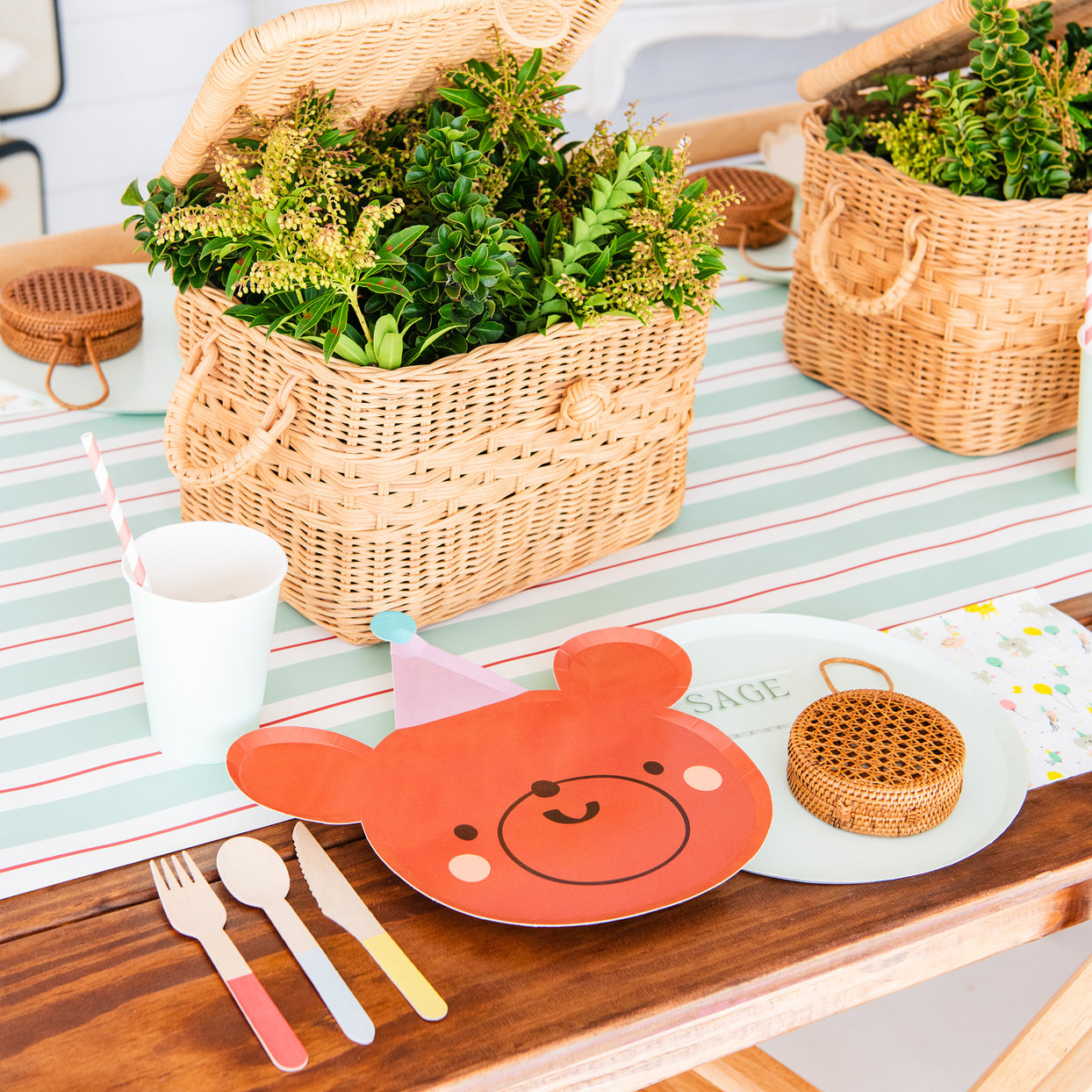Little Celebrations Monkey Large Plates