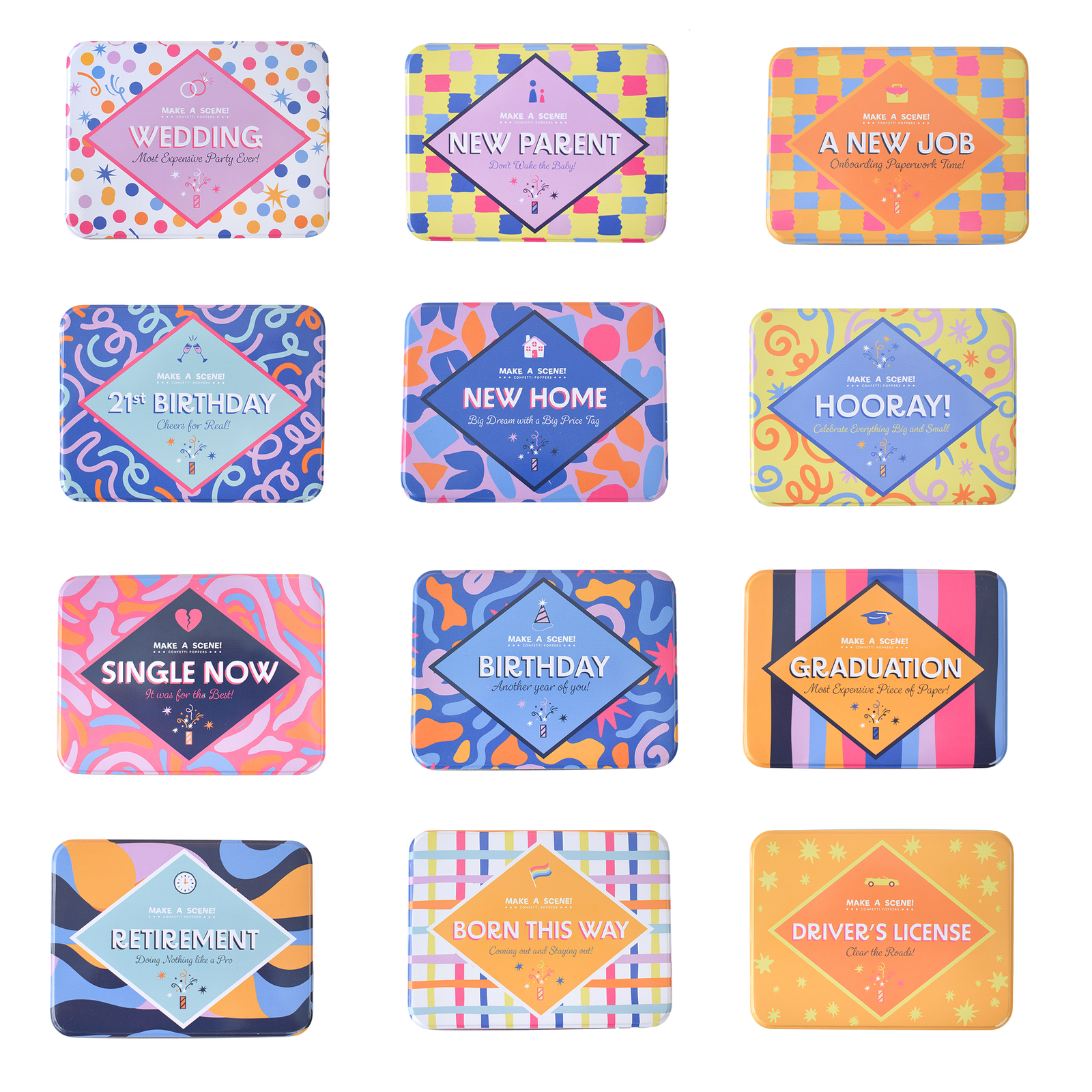 Confetti Popper Set - Choose from 12 Options