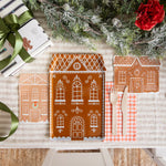 Baking Spirits Bright Tall Gingerbread House Plates, Daydream Society