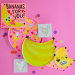 Bananas For You Banana Bunch Large Plates, Daydream Society