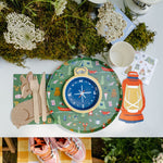 Camp Explorer Camp Pattern Large Plates, Daydream Society