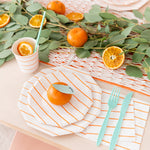 Clementine Frenchie Striped Large Plates