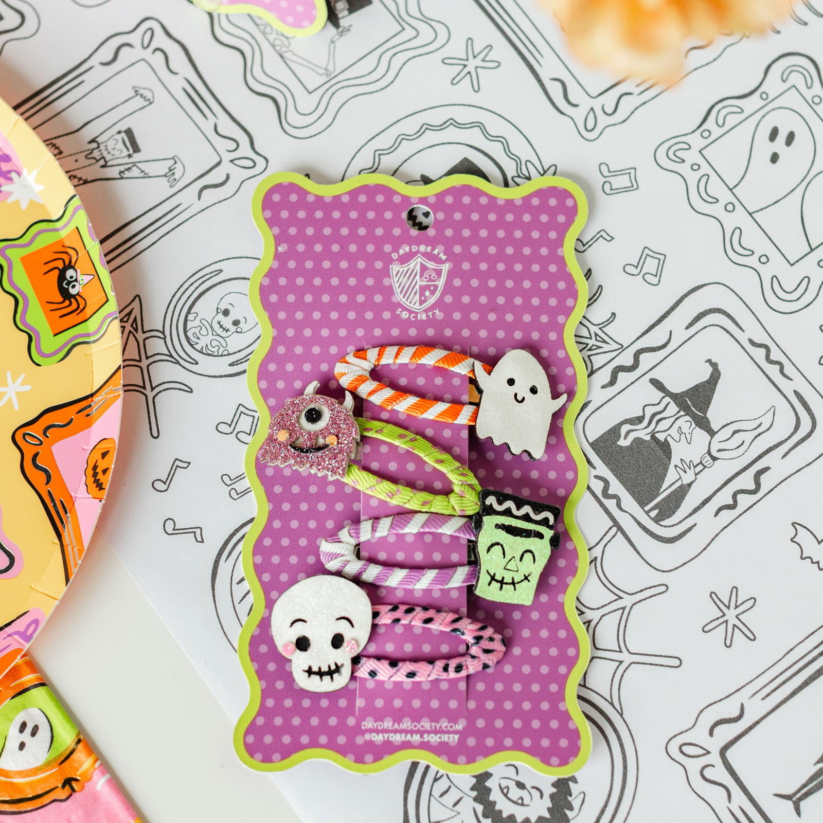 Monster Mash Monster Crew Hair Clip Set, Daydream Society