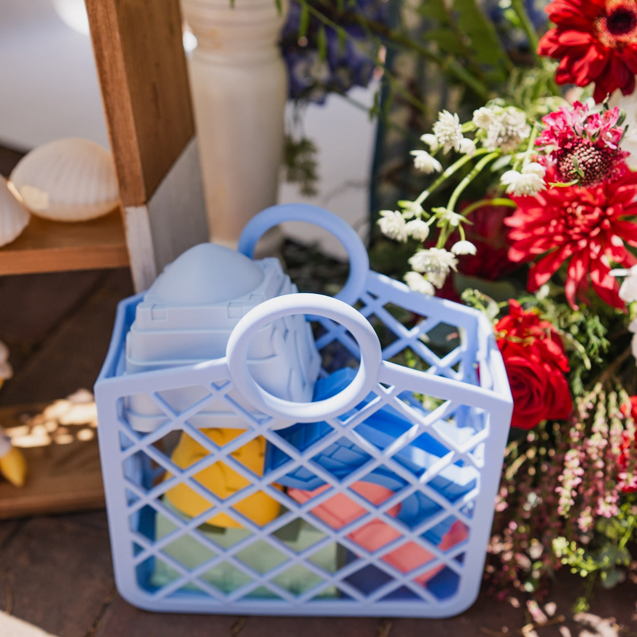 Seaside Blue Silicone Basket, Daydream Society