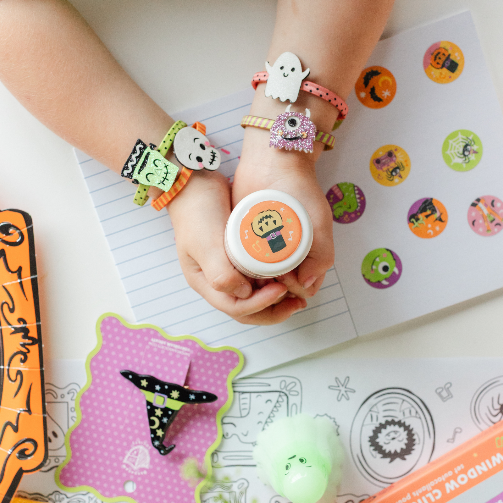 Monster Mash Monster Crew Embellished Hair Tie Set, Daydream Society