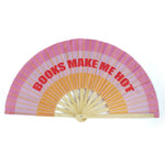 Books Make Me Hot Folding Fan, Jollity & Co