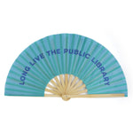 Long Live Public Library Folding Fan, Jollity & Co