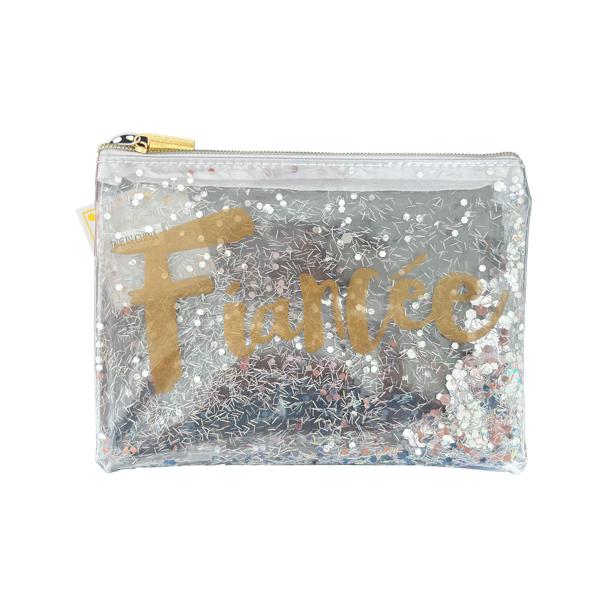 Glitter Cosmetics Bag - Babe or Fiancèe