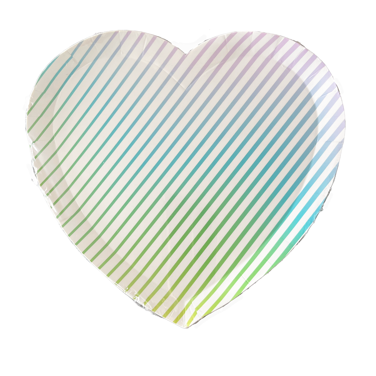 Die-Cut Heart Dinner Plates - 3 Color Options