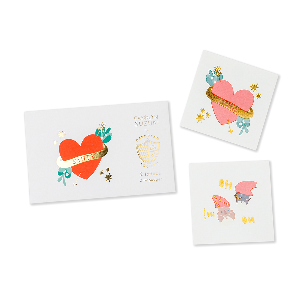 Christmas Temporary Tattoos - Choose from 12 Styles