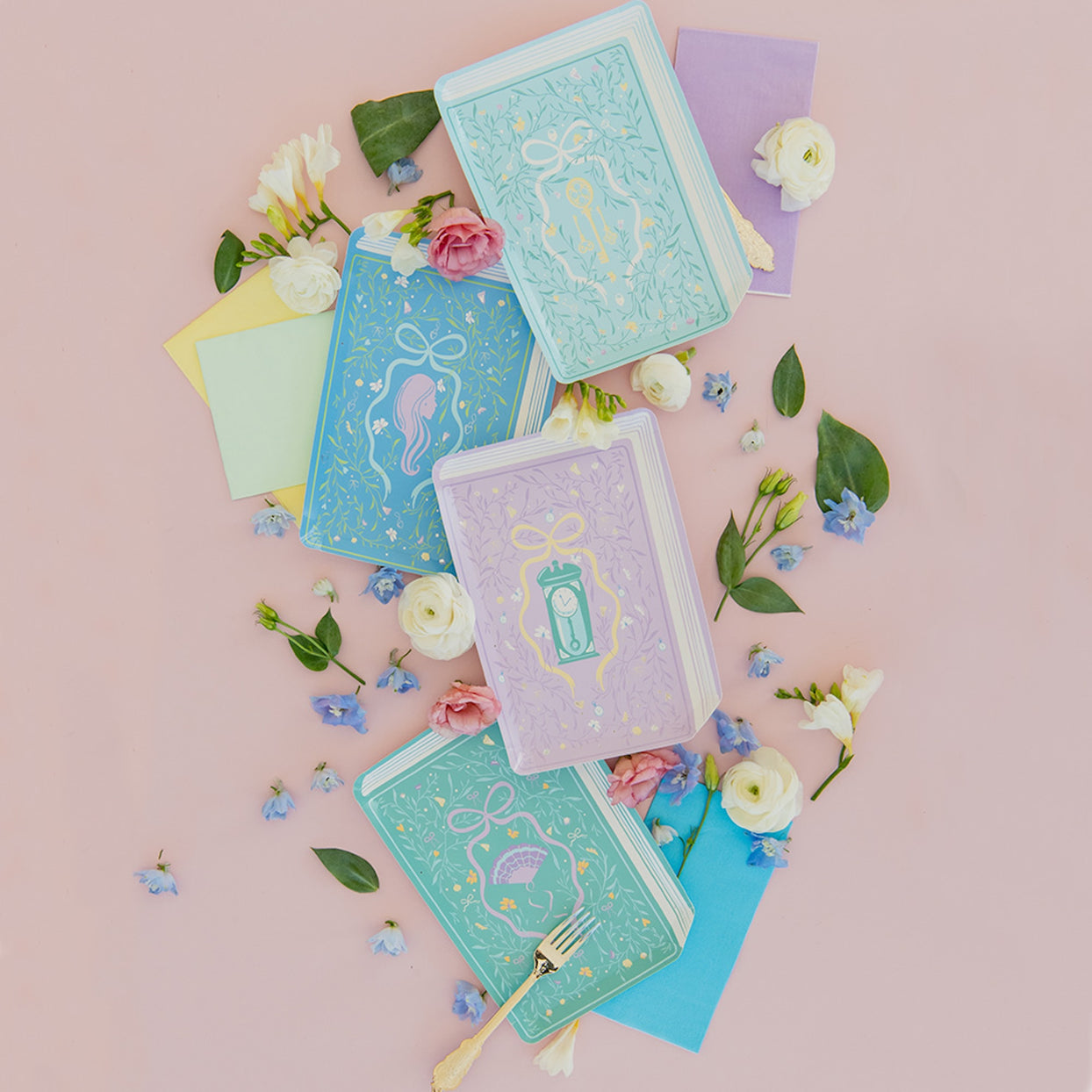 Book Club Book Die-Cut Dinner Plates, Jollity & Co.