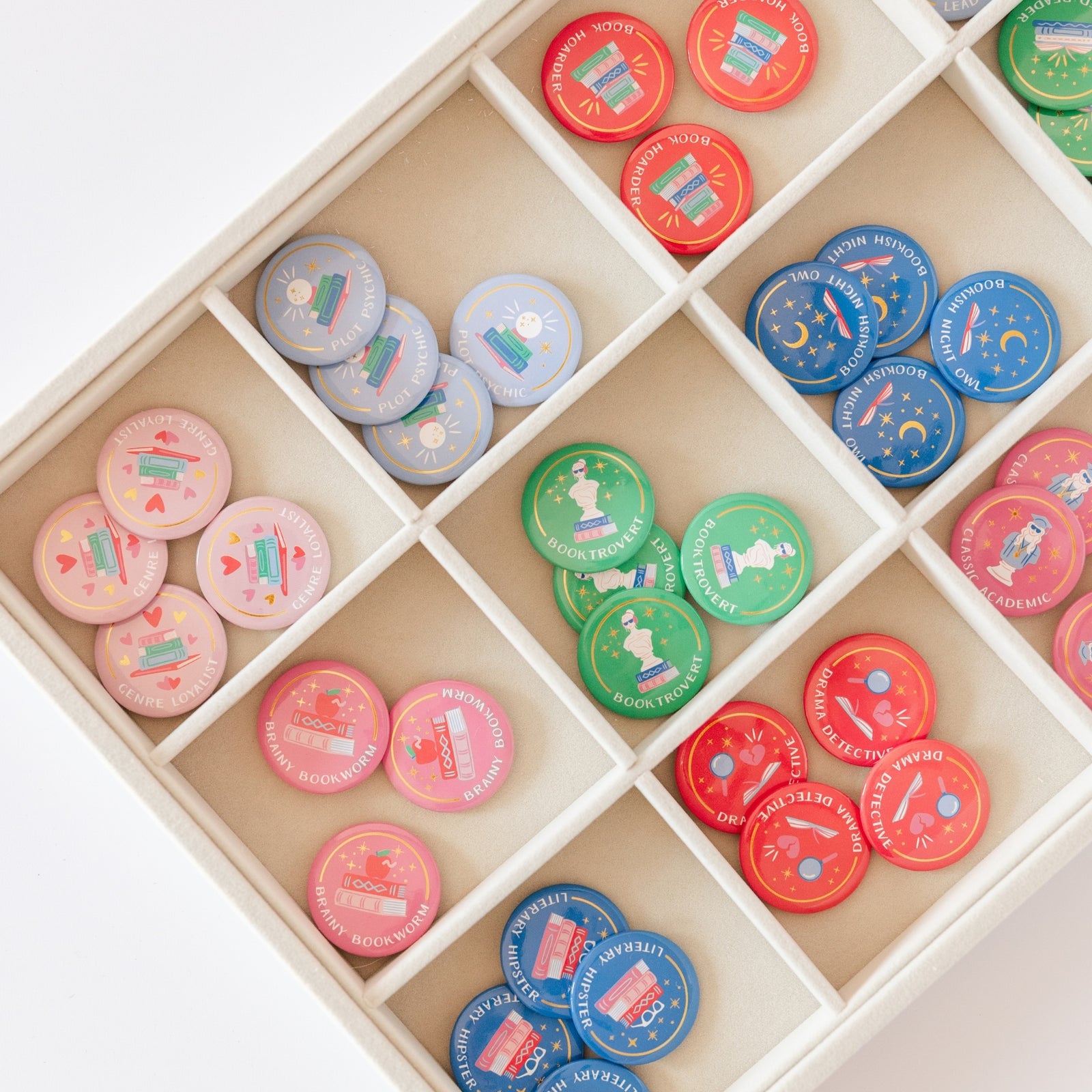 Book Club Merit Badges, Jollity & Co