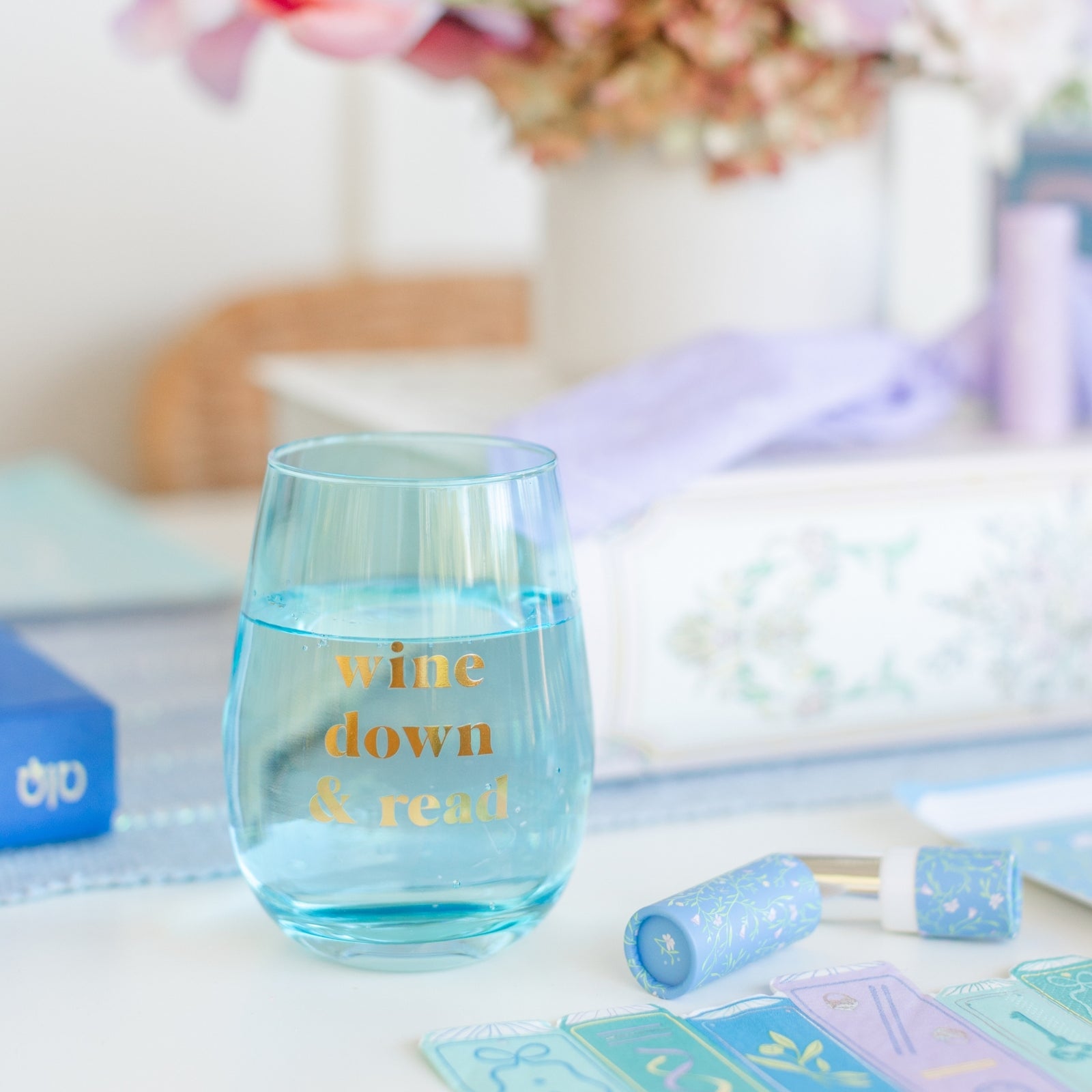 Book Club Wine Down & Read Wine Glass, Jollity & Co
