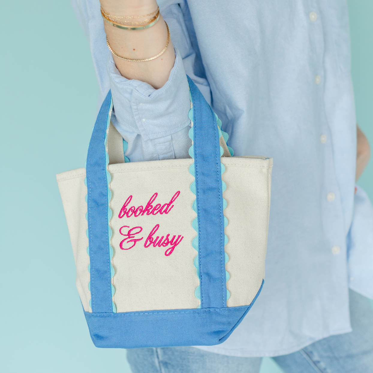 Booked & Busy Mini Boat Tote, Jollity & Co