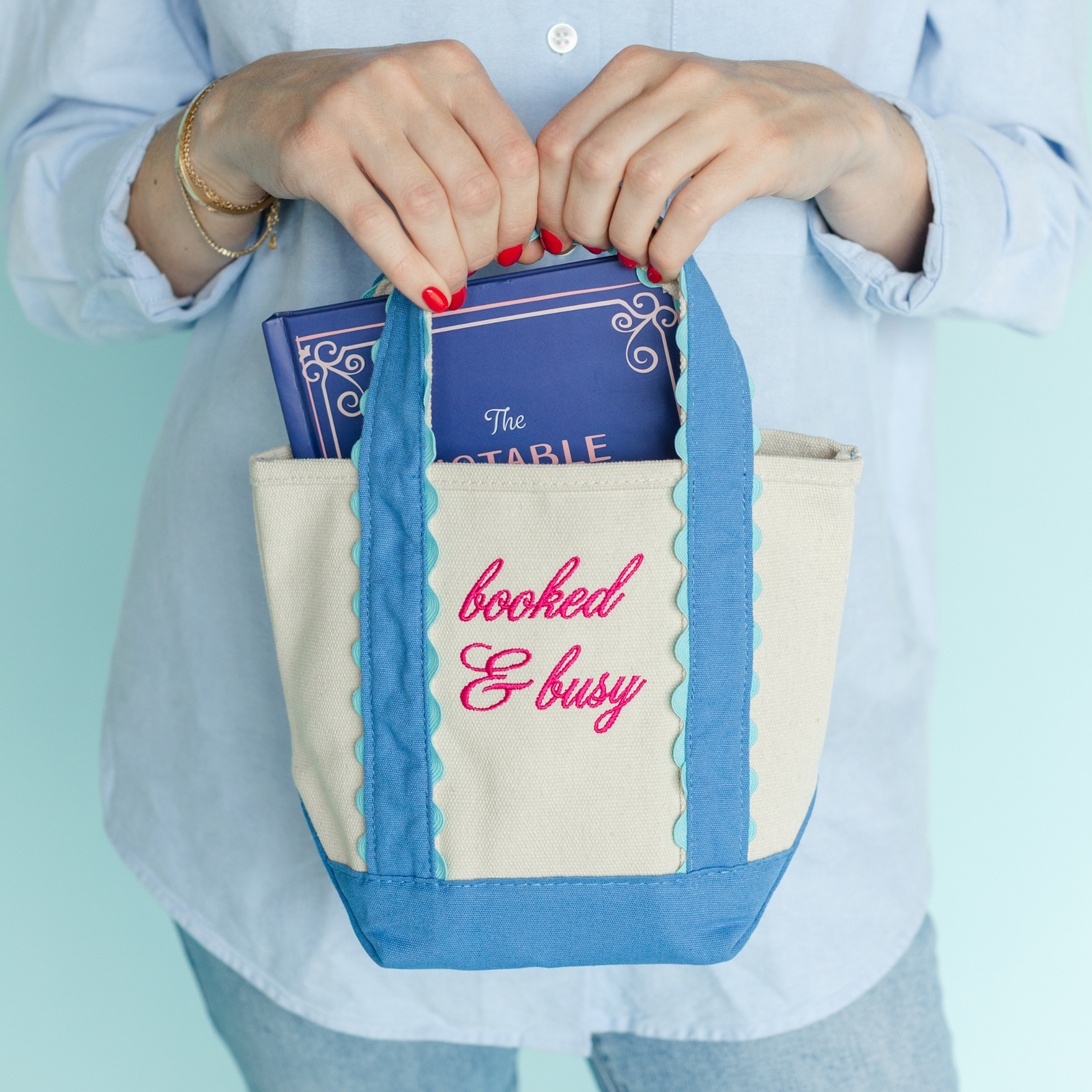 Booked & Busy Mini Boat Tote, Jollity & Co