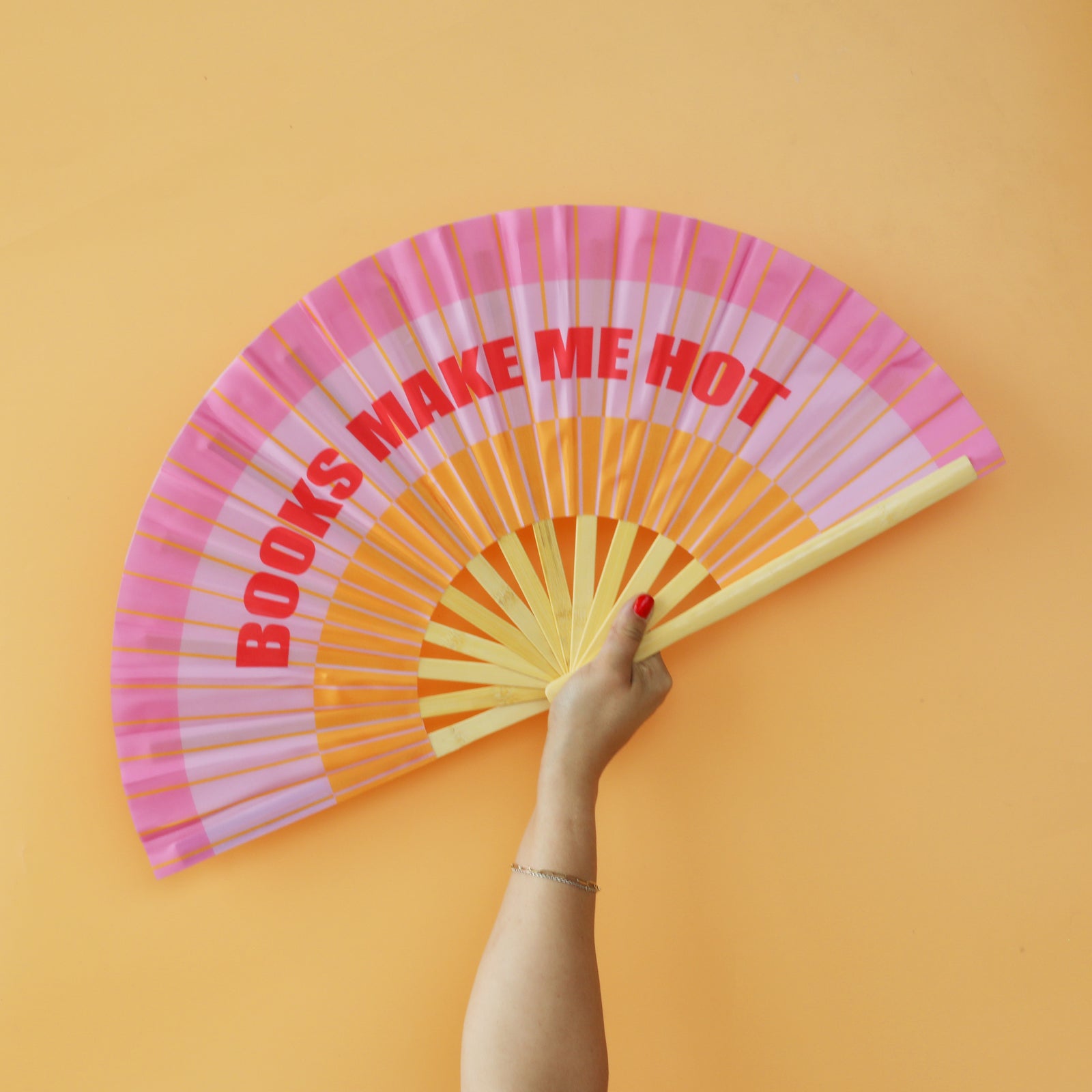 Books Make Me Hot Folding Fan, Jollity & Co