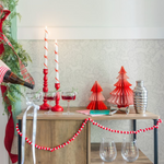 Ribbon Bow Taper Candle Set - 3 Color Options, Jollity & Co