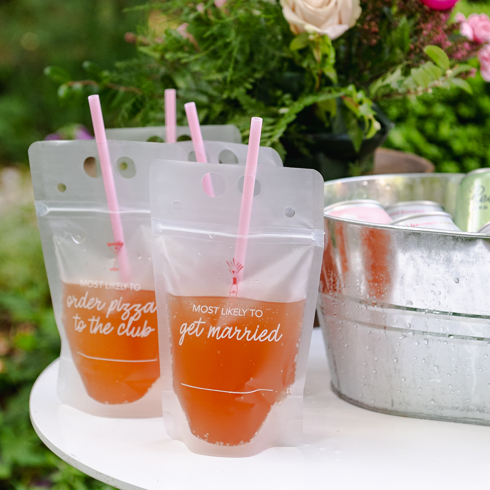 Camp Bachelorette Drink Pouch Set, Jollity & Co