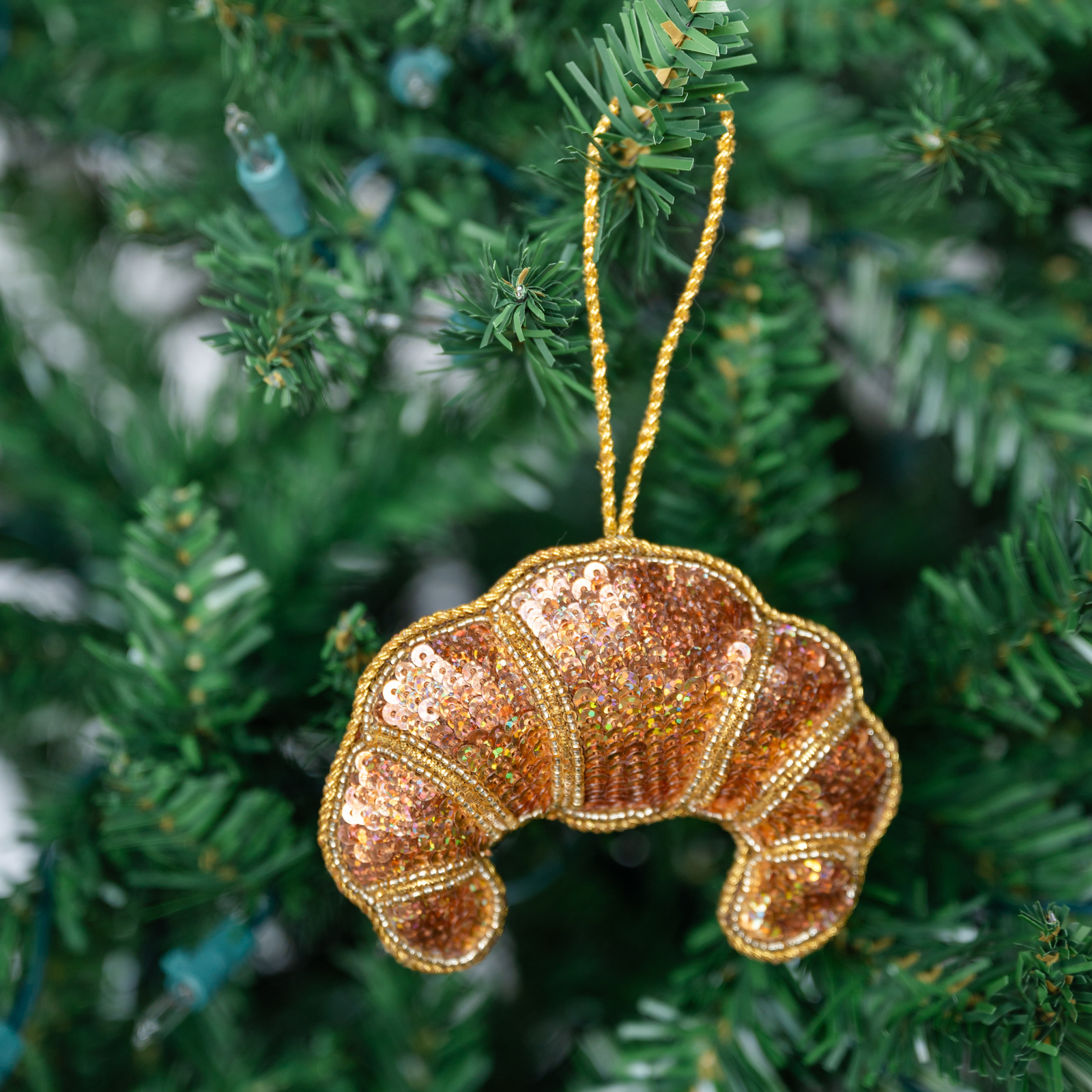 Croissant Christmas Ornament
