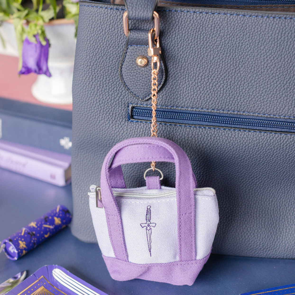 Dagger Tiny Tote Keychain, Jollity & Co