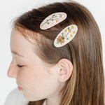 Embroidered Bouquet Hair Clip Set, Jollity & Co