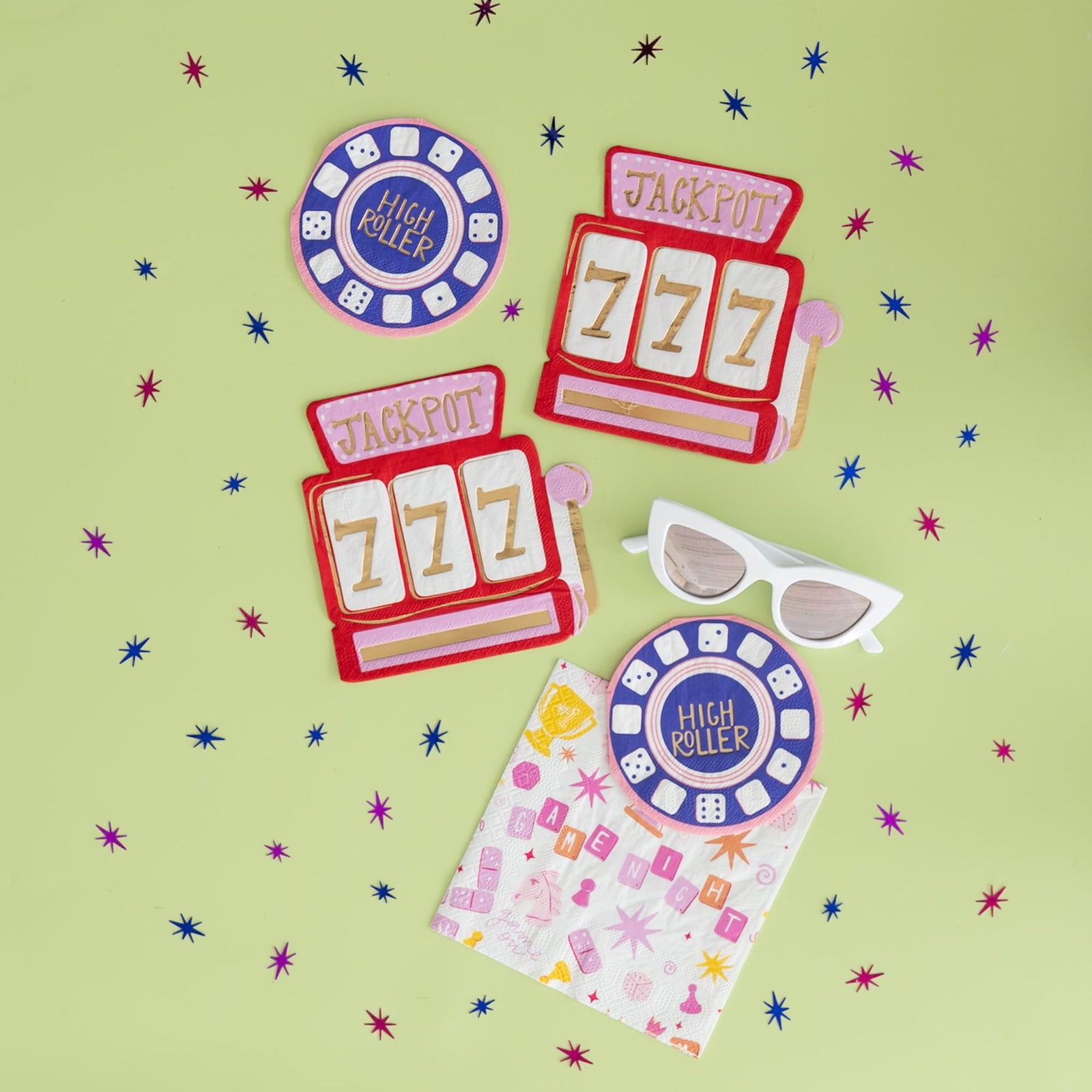 Game Night Jackpot Large Napkins, Jollity & Co