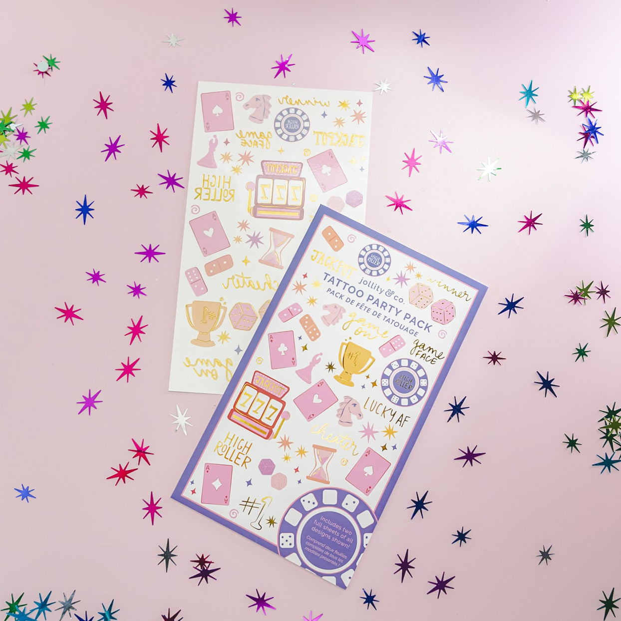 Game Night Tattoo Party Pack, Jollity & Co