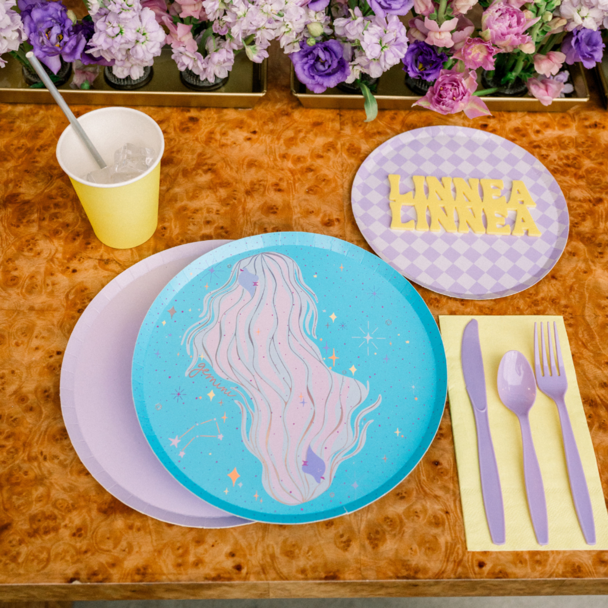 Zodiac Gemini Dinner Plates, Jollity & Co