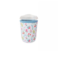 In Bloom Floral Print Beverage Sleeve - 2 Size Options