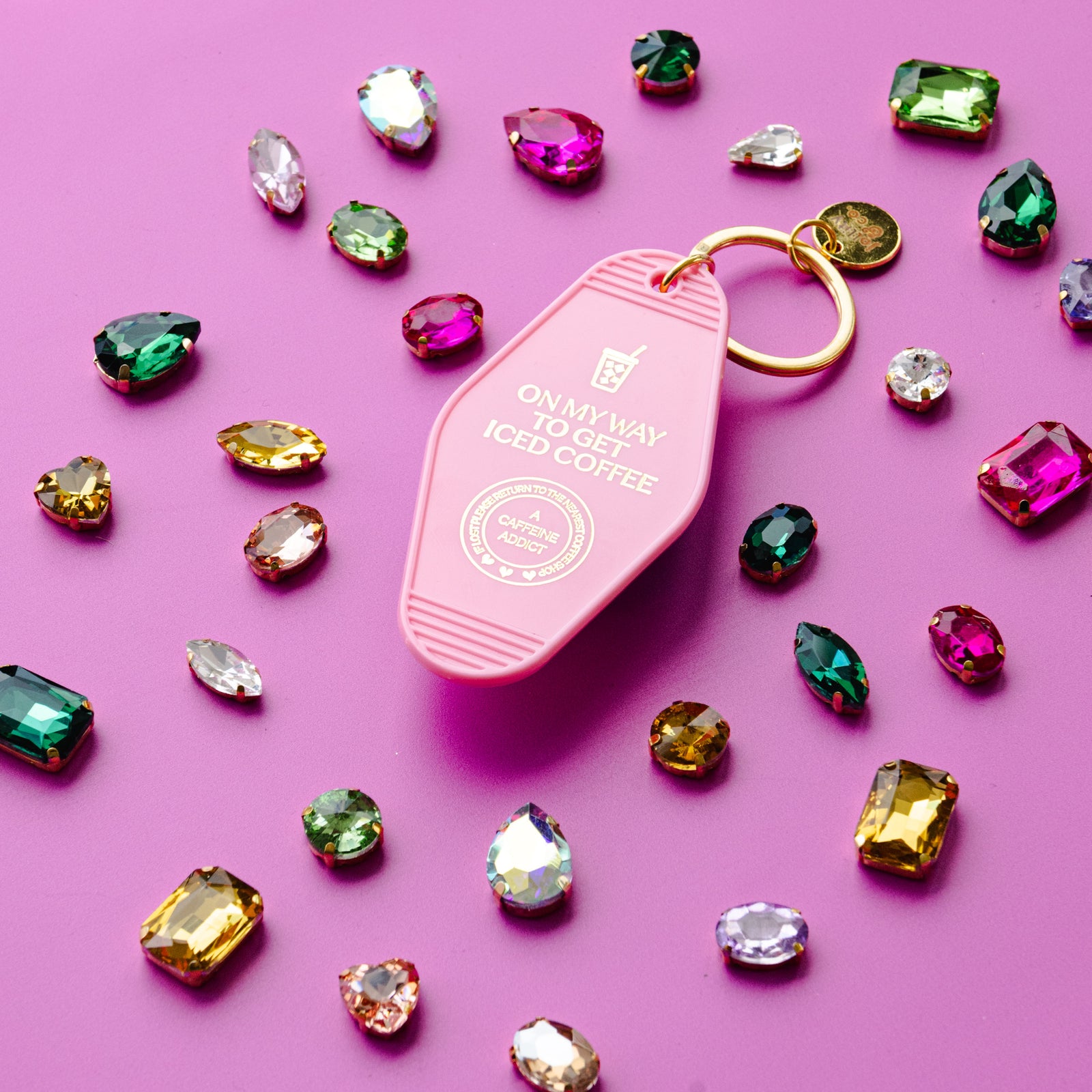 On My Way To Get Iced Coffee Keychain