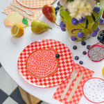 Check It! Cherry Crush Check Guest Napkins