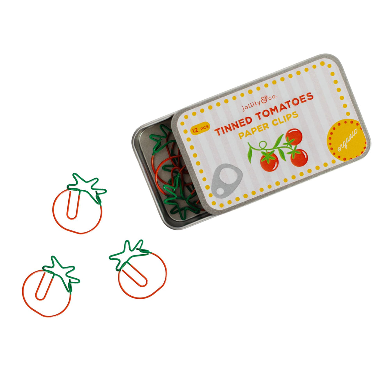 Le Dinner Tinned Tomatoes Paper Clips, Jollity & Co