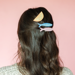 Lemon and Sardines Vegan Leather Hair Clip Set, Jollity & Co