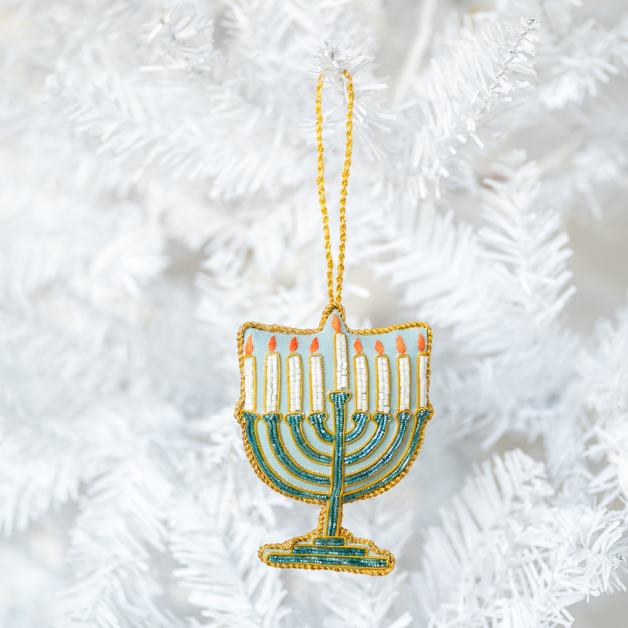Menorah Hanukkah Ornament, Jollity & Co