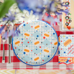Patriotic Hot Dog Dinner Plates, Jollity & Co