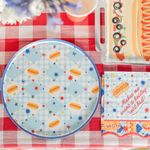 Patriotic Hot Dog Dinner Plates, Jollity & Co