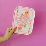 Queens Card Dinner Plates, Jollity & Co