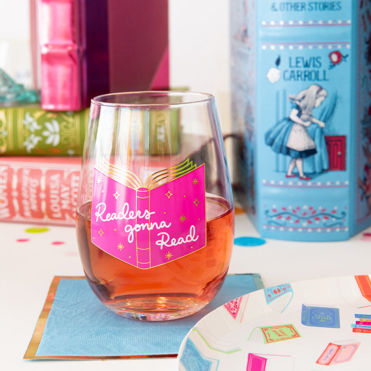 Book Club Readers Gonna Read Wine Glass, Jollity & Co