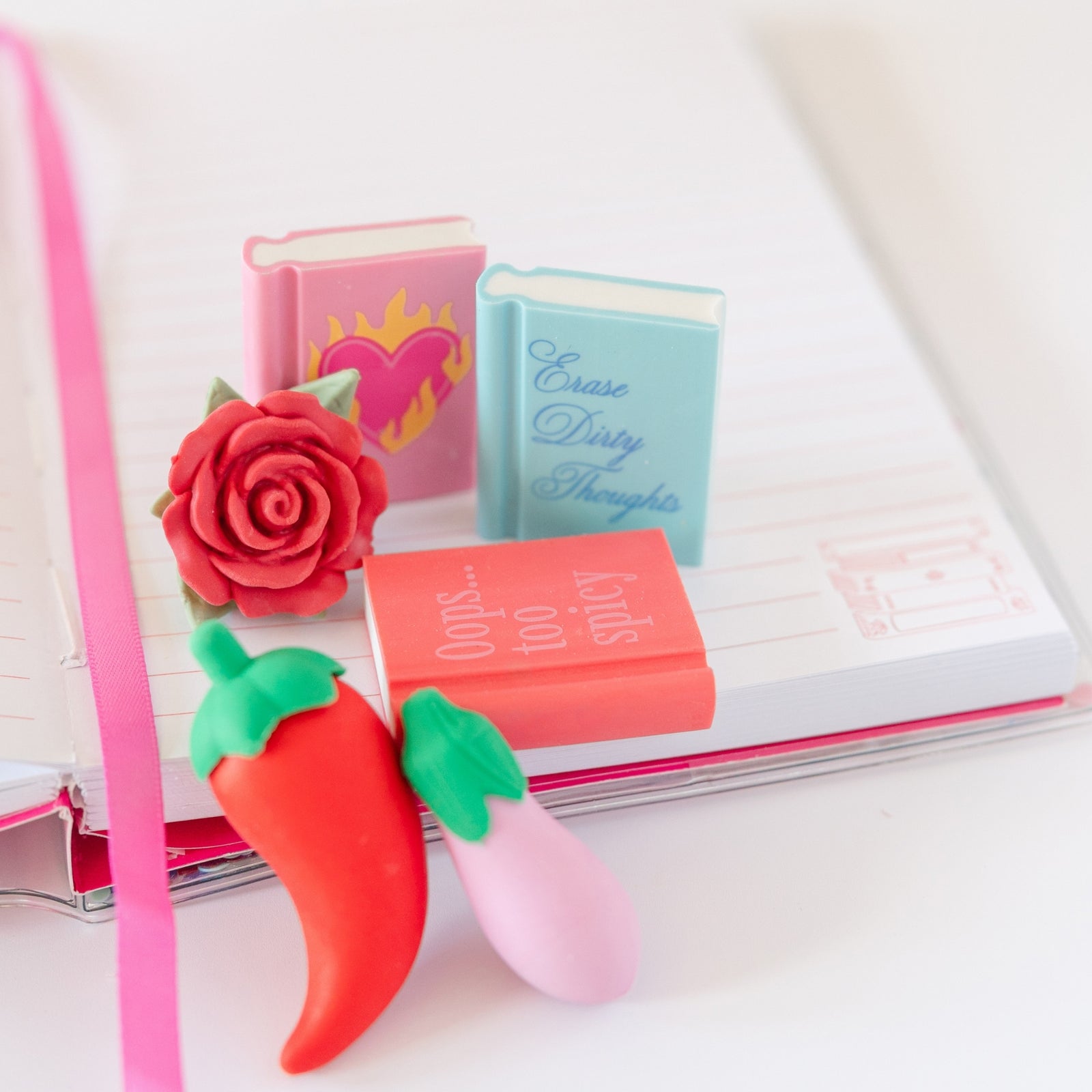 RomCom Eraser Set, Jollity & Co
