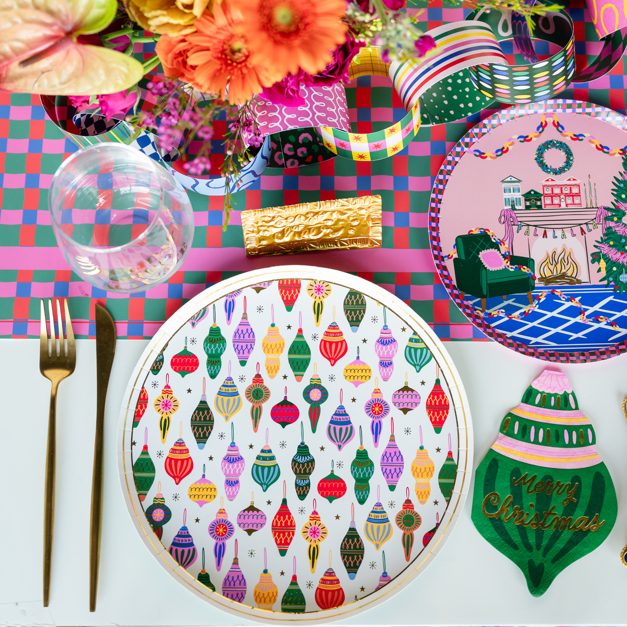 Season of Cheer Ornament Dinner Plates, Jollity & Co