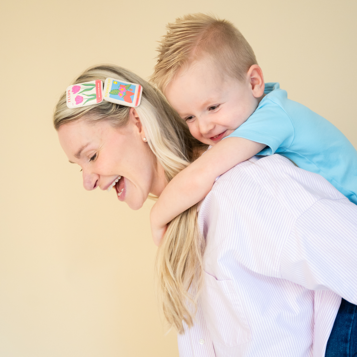 Strawberry Seed Packet Vegan Leather Hair Clip, Jollity & Co