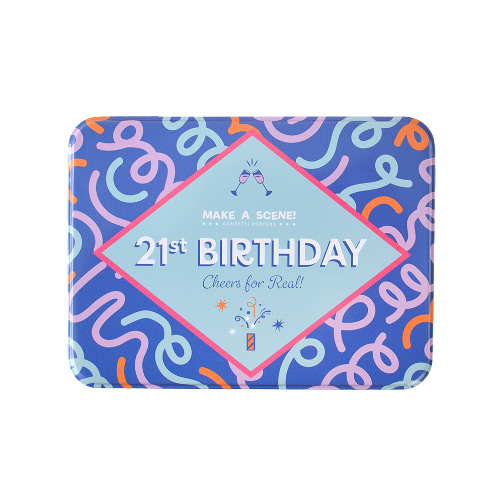 Make A Scene Twenty First Birthday Confetti Popper Set, Jollity & Co