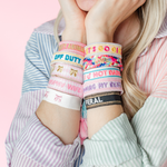 Witty Embroidered Bracelets, Jollity & Co