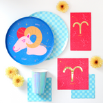 Zodiac Aries Large Napkins, Jollity & Co