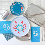 Zodiac Cancer Guest Napkins, Jollity & Co