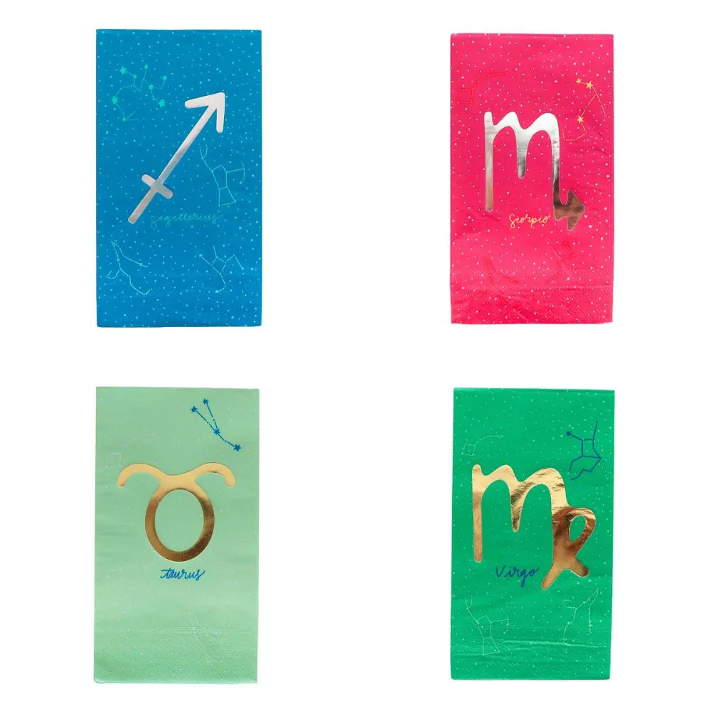 Zodiac Zodiac Guest Napkin Case Pack, Jollity & Co